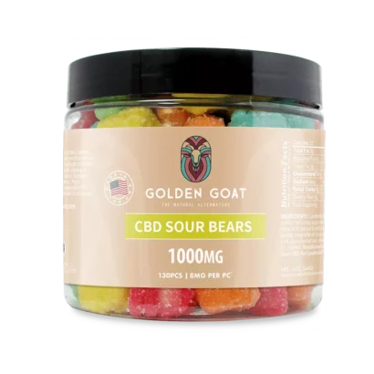 CBD Gummy Sour Bears, 1000MG – 16oz.